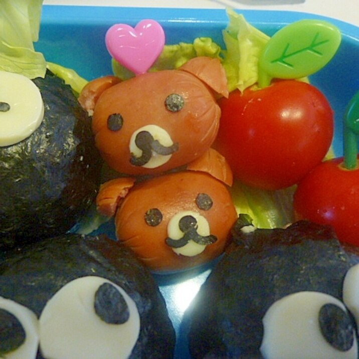 キャラ弁★くまさんウインナー